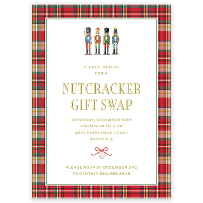 nutcracker holiday party invitation