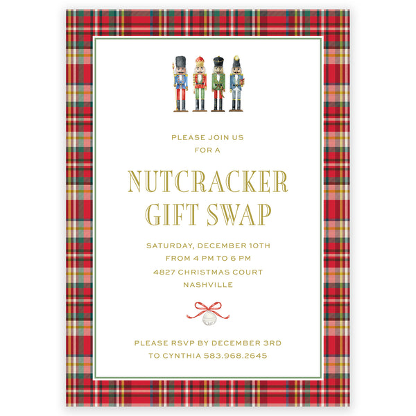 nutcracker holiday party invitation