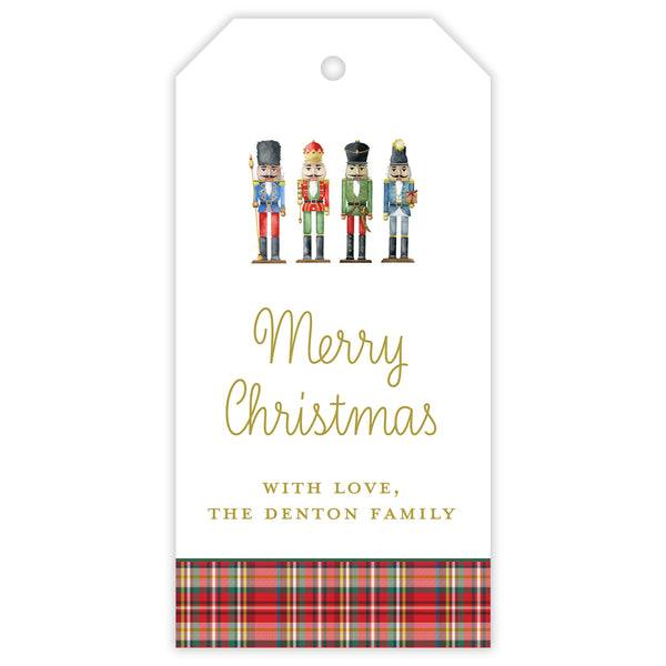 nutcracker personalized gift tag