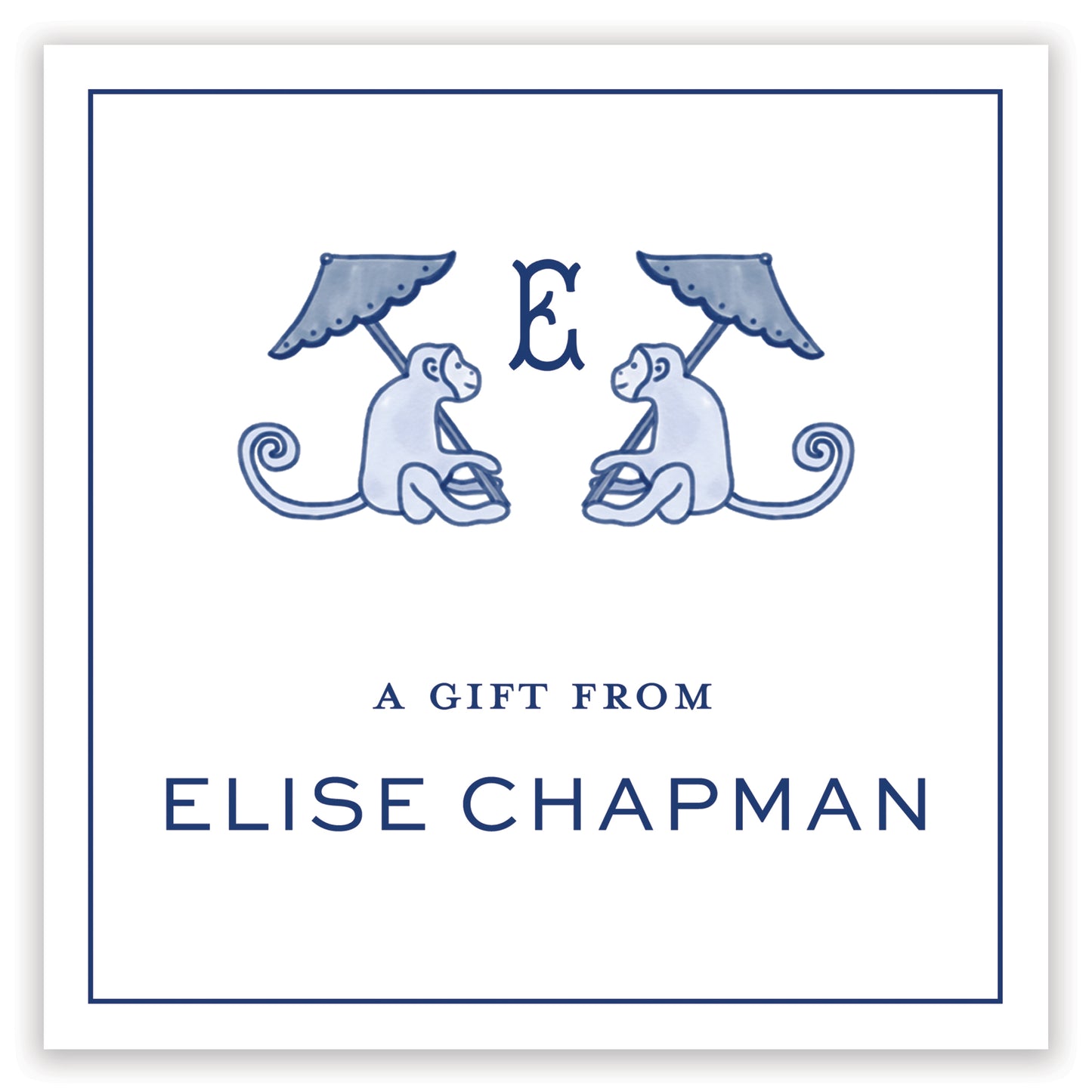 parasol monkeys enclosure card