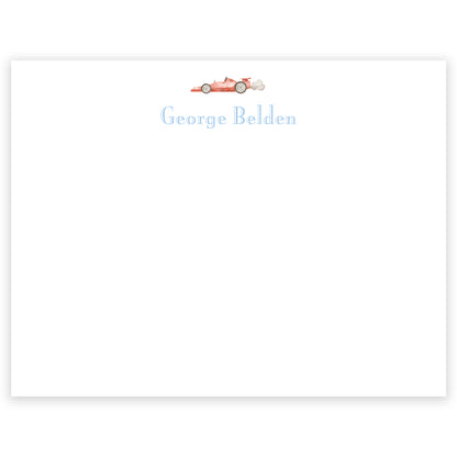 race car notecard