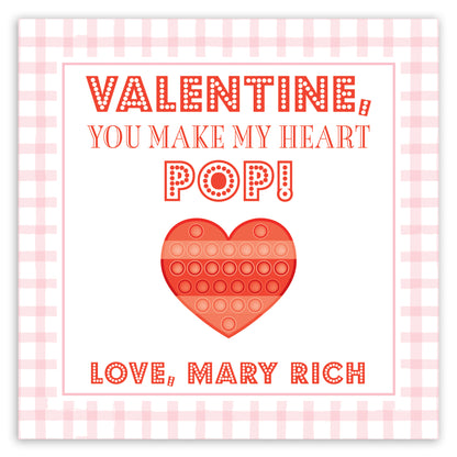 you make my heart pop red valentine printable