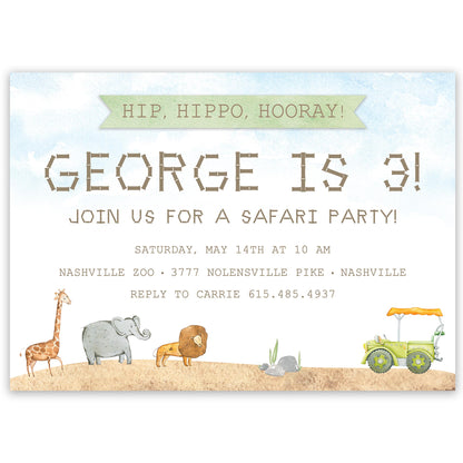 safari invitation