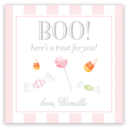 boo! here's a treat halloween card