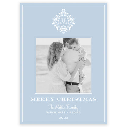 holiday vine portrait holiday card