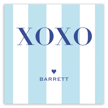 blue xoxo valentine printable