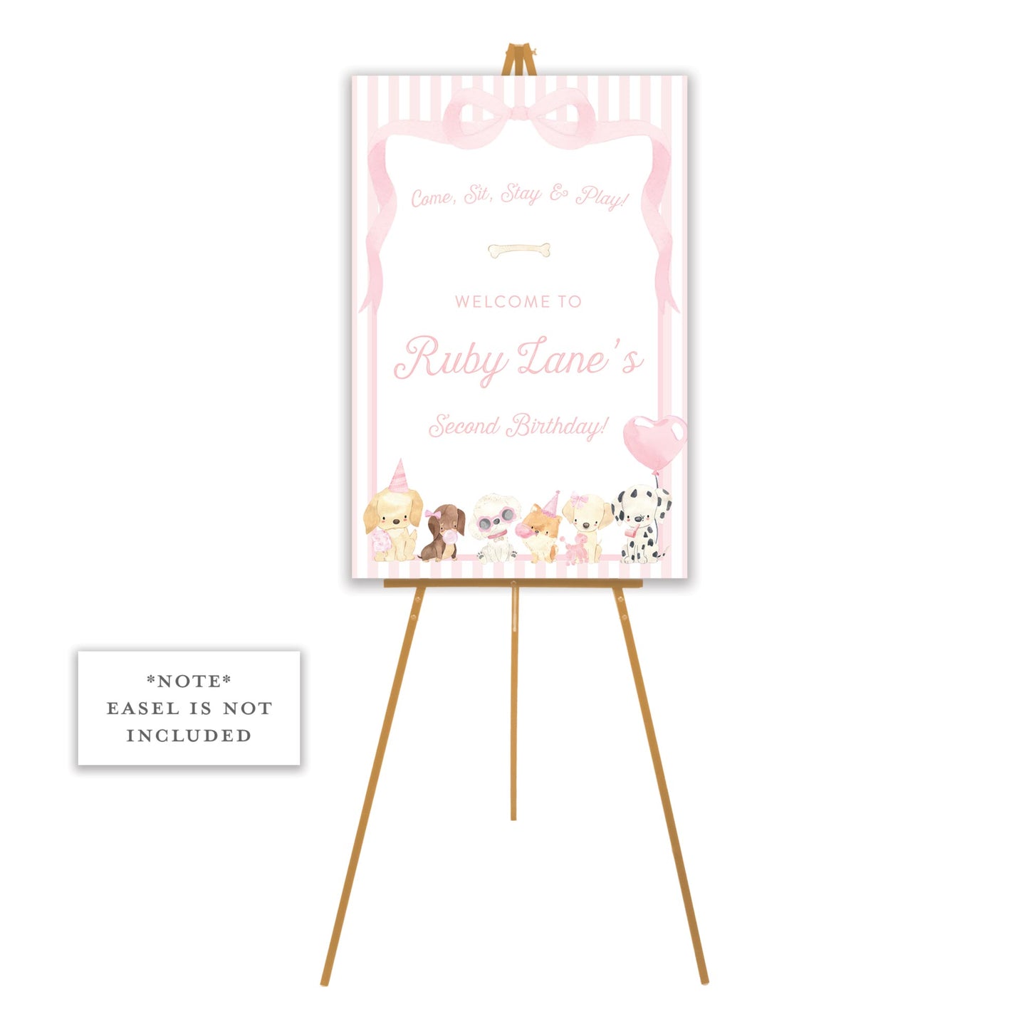 party pups welcome sign