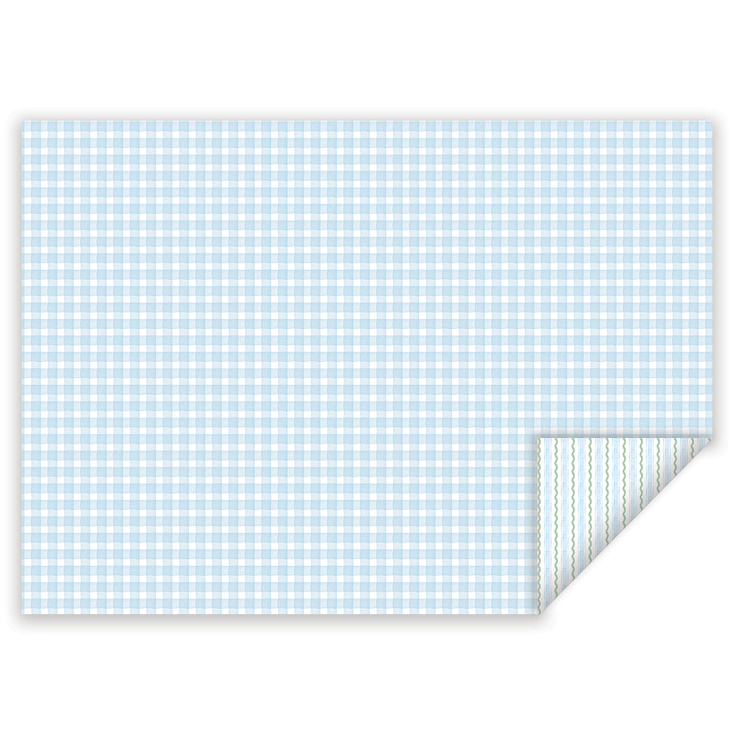 greenery stripe wrapping paper