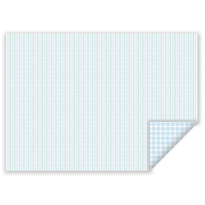 greenery stripe wrapping paper