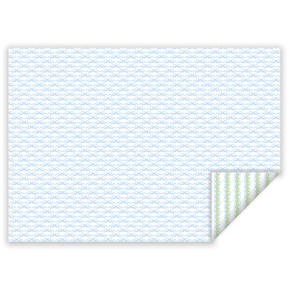 garland bows wrapping paper