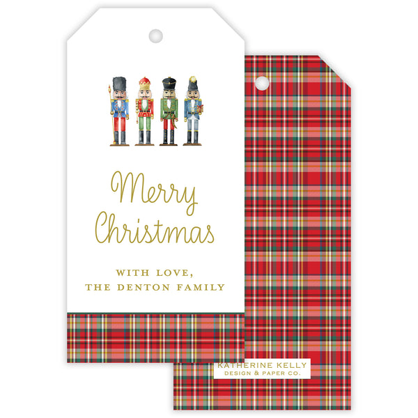 nutcracker personalized gift tag