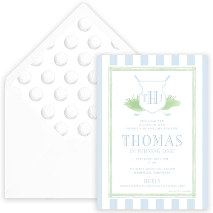 golf par-tee birthday invitation