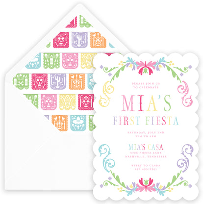 fiesta birthday invitation