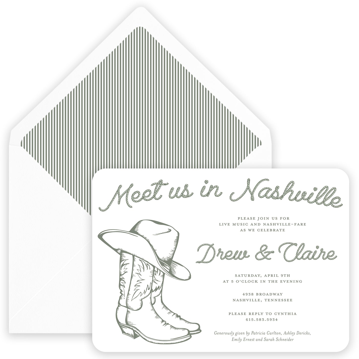 nashville party invitation