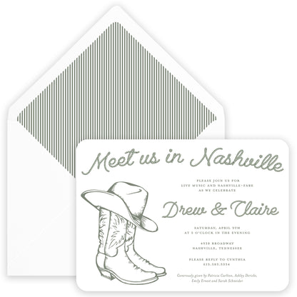 nashville party invitation