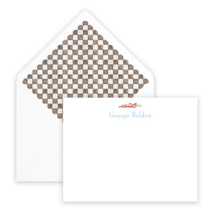 race car notecard