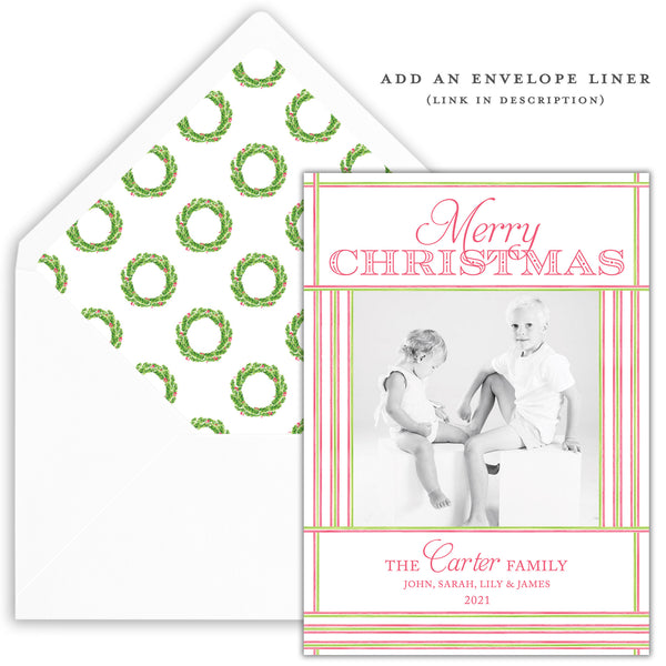 merry & bright holiday card