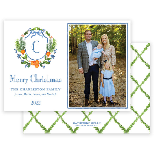 citrus trellis landscape photo holiday card