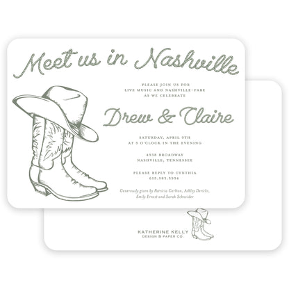 nashville party invitation