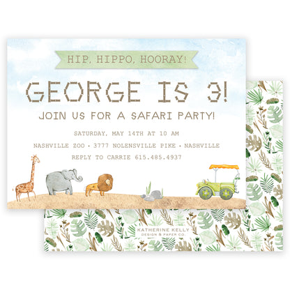 safari invitation