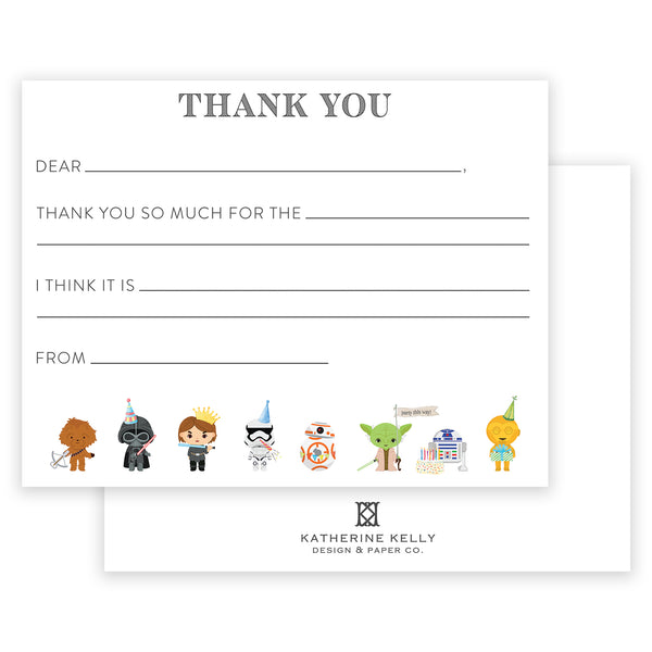 young jedi fill-in thank you note