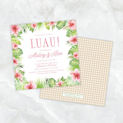 luau party invitation