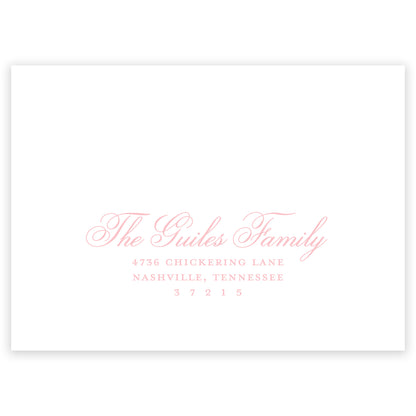 pink baptism invitation