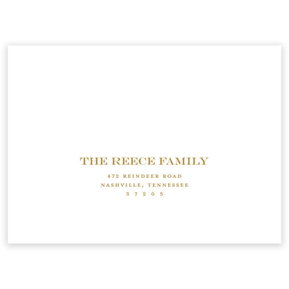 dancing reindeer portrait holiday card