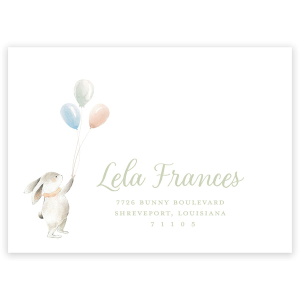 some bunny's birthday invitation