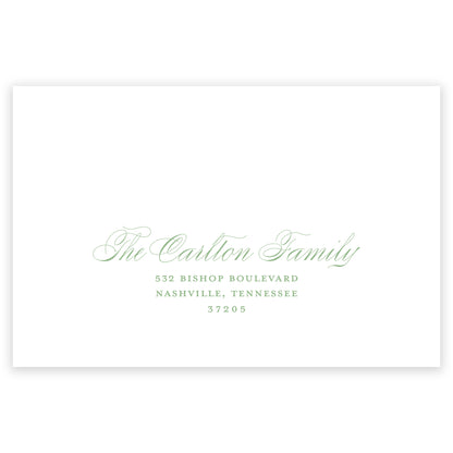 watercolor wreath large holiday photo card