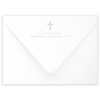 blue baptism invitation