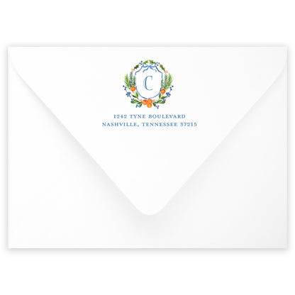 citrus trellis photo holiday card