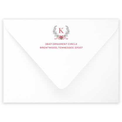 holiday hemstitch holiday card