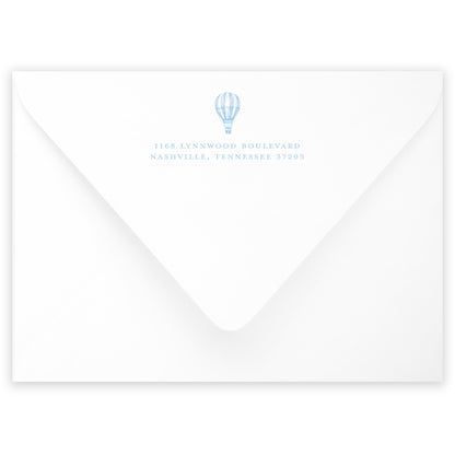 hot air balloon thank you note