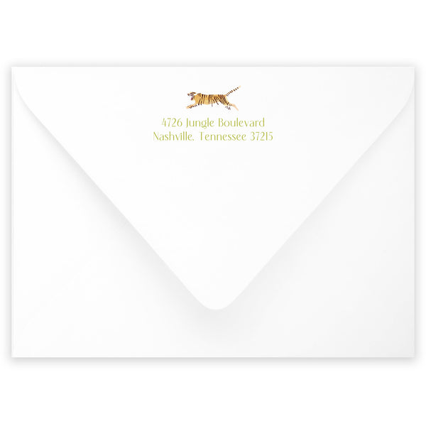 leaping tiger notecard