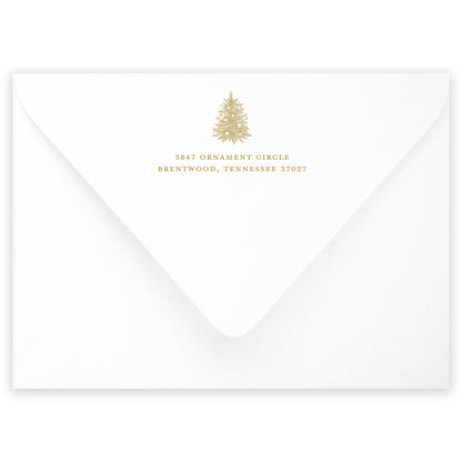 gold holiday party invitation