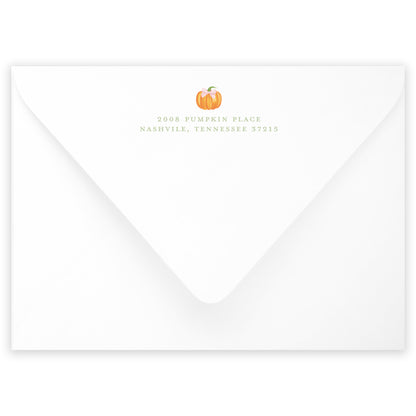 pink fall pumpkin birthday invitation