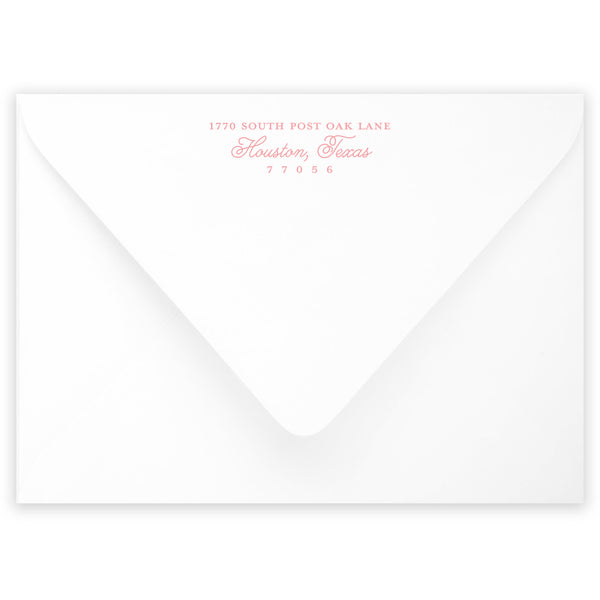 pink party animal thank you note