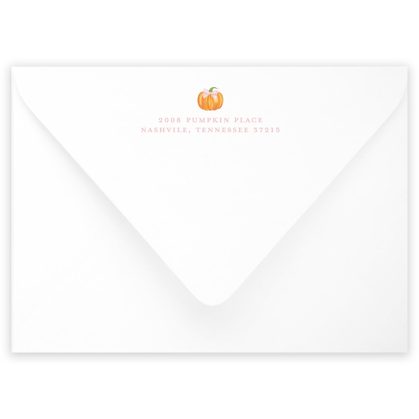 all pink fall pumpkin birthday invitation