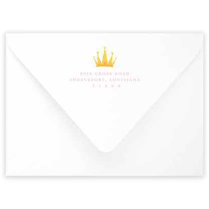 princess & knights birthday invitation