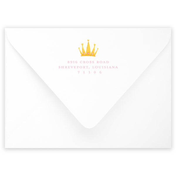 princess & knights birthday invitation