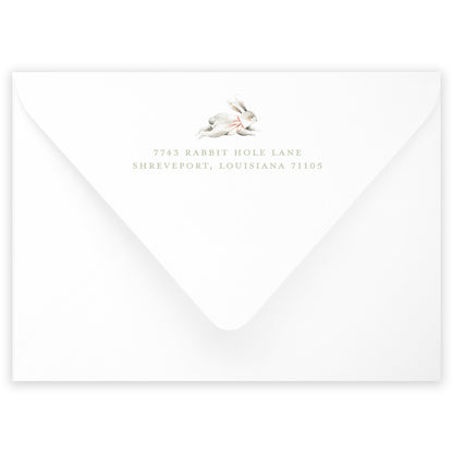 some bunny's birthday invitation