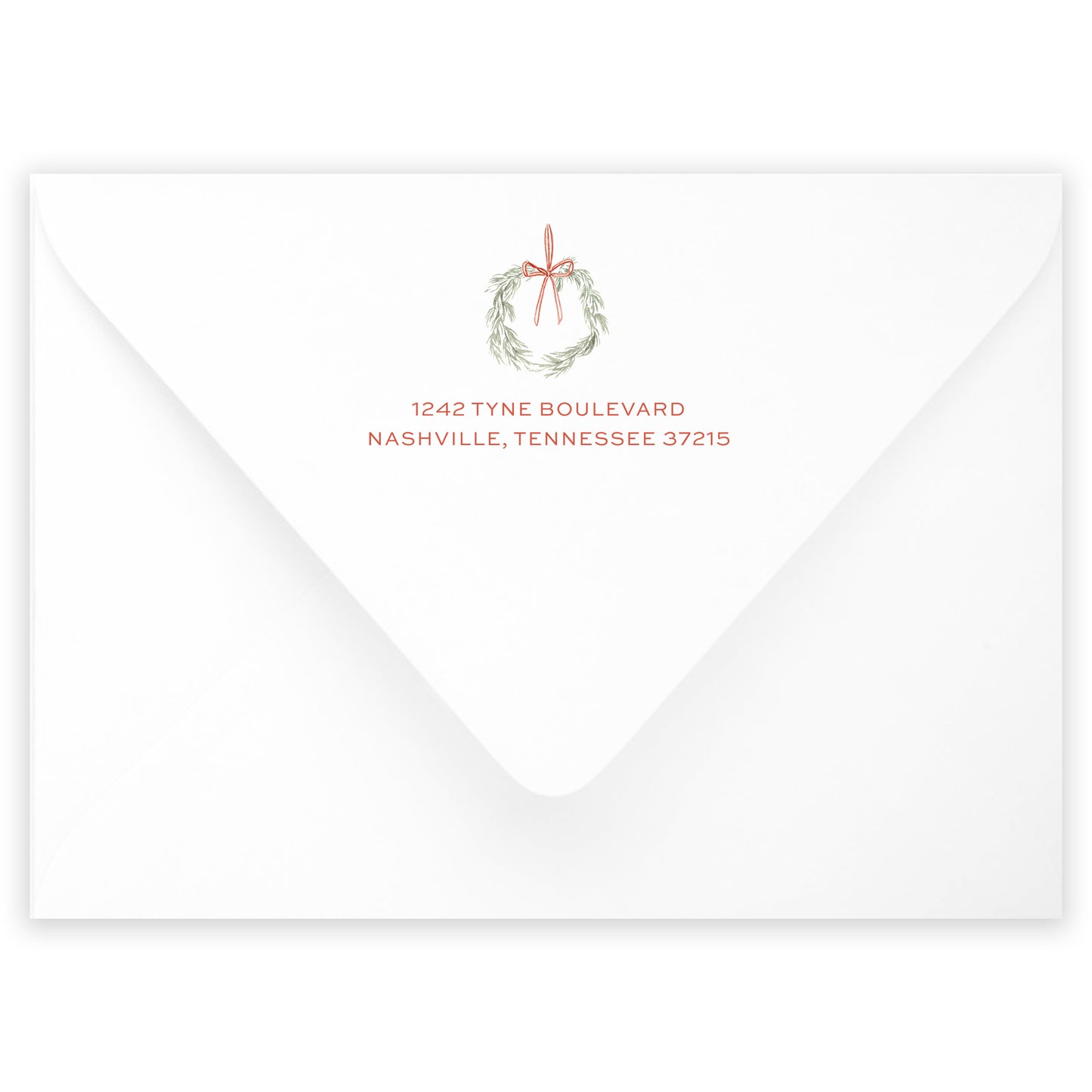 peppermint stripe photo card