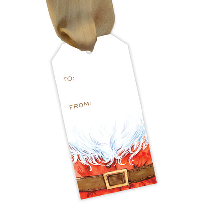 santa claus fill-in gift tag