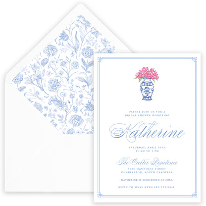 ginger jar party invitation