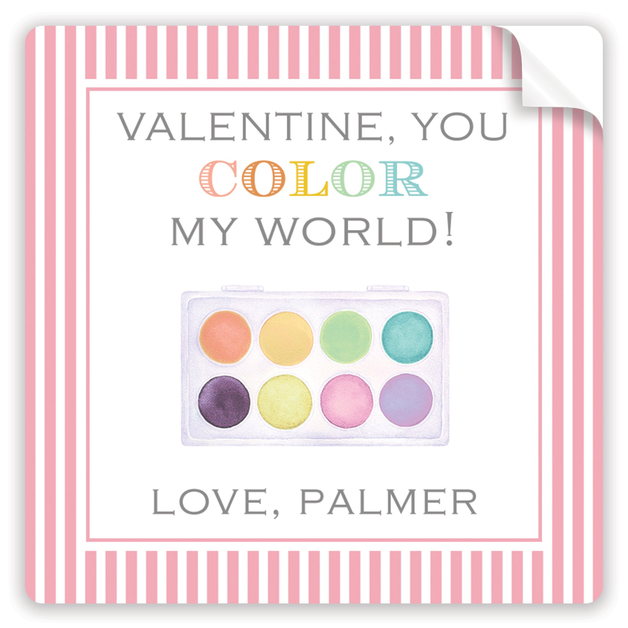 pastel paint palette valentine sticker