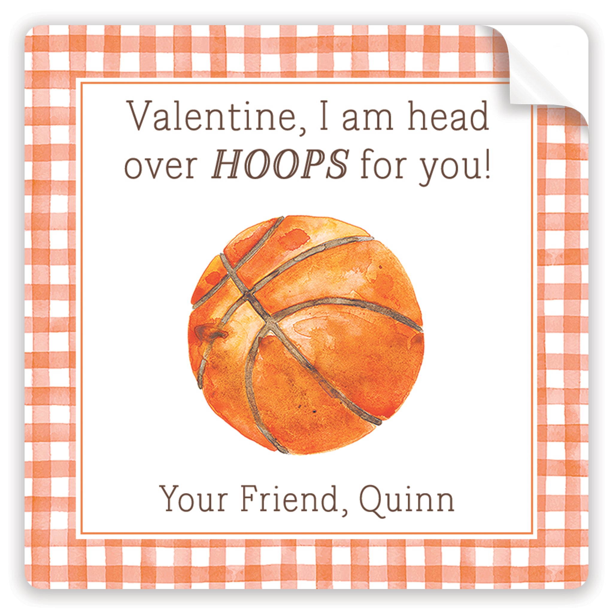 head over hoops valentine stickers