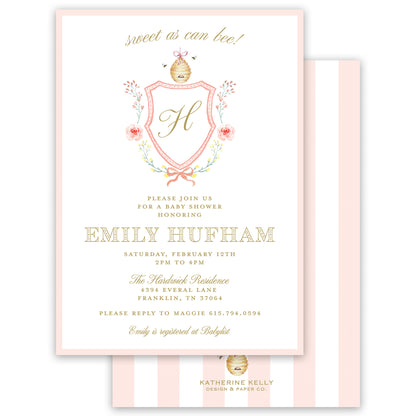 mommy to bee baby shower invitation