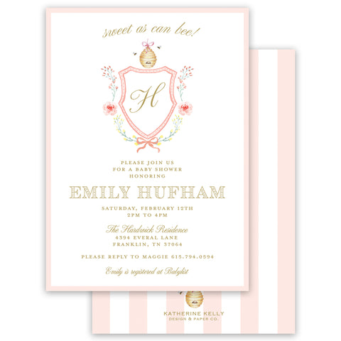 mommy to bee baby shower invitation