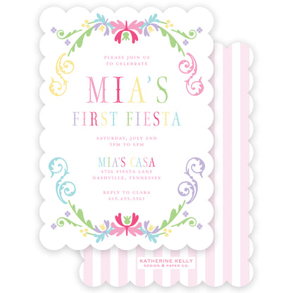 fiesta birthday invitation